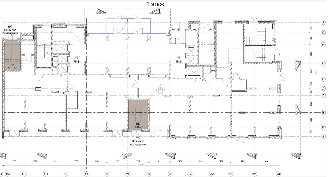 ЖК Тайм Сквер, 1-2 подъезд , 297.3 м² - 532