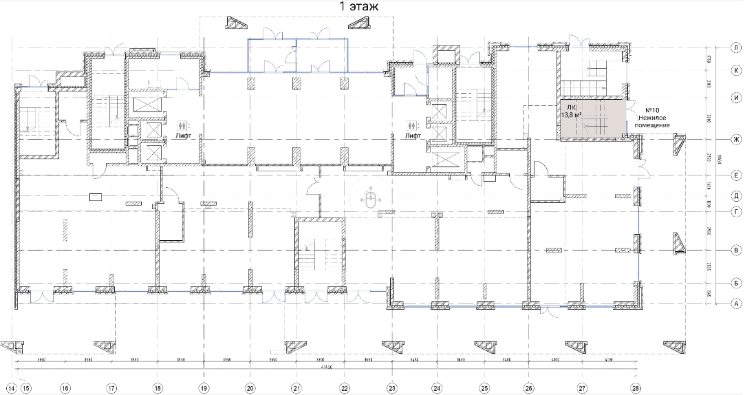 ЖК Тайм Сквер, 1-2 подъезд , 327.1 м² - 534
