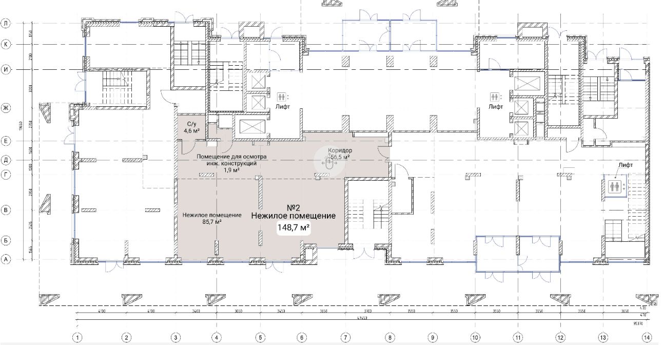 ЖК Тайм Сквер, 3-4 подъезд , 148.7 м² - 538