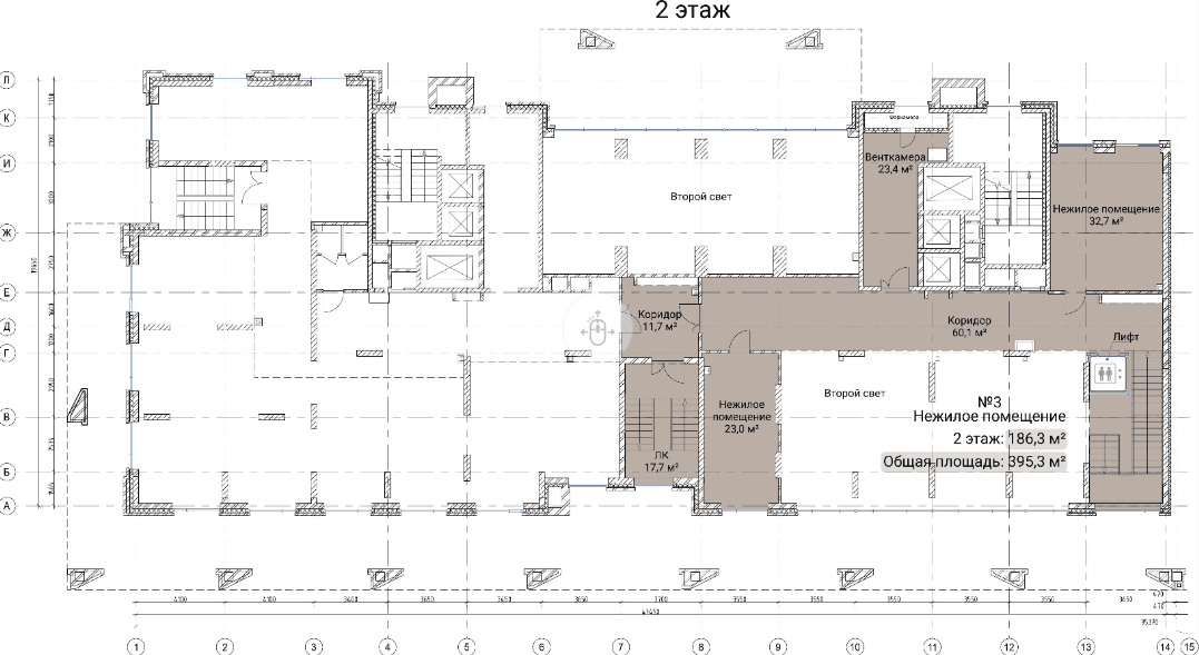 ЖК Тайм Сквер, 3-4 подъезд , 395.3 м² - 541