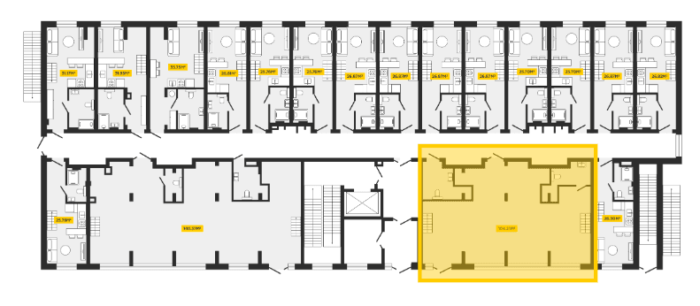ЖК Мега апартс, помещение 104.21 м² - 779