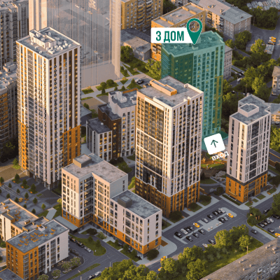 ЖК Расцветай на Красном, дом 3, помещение 97.4 м² - 3066