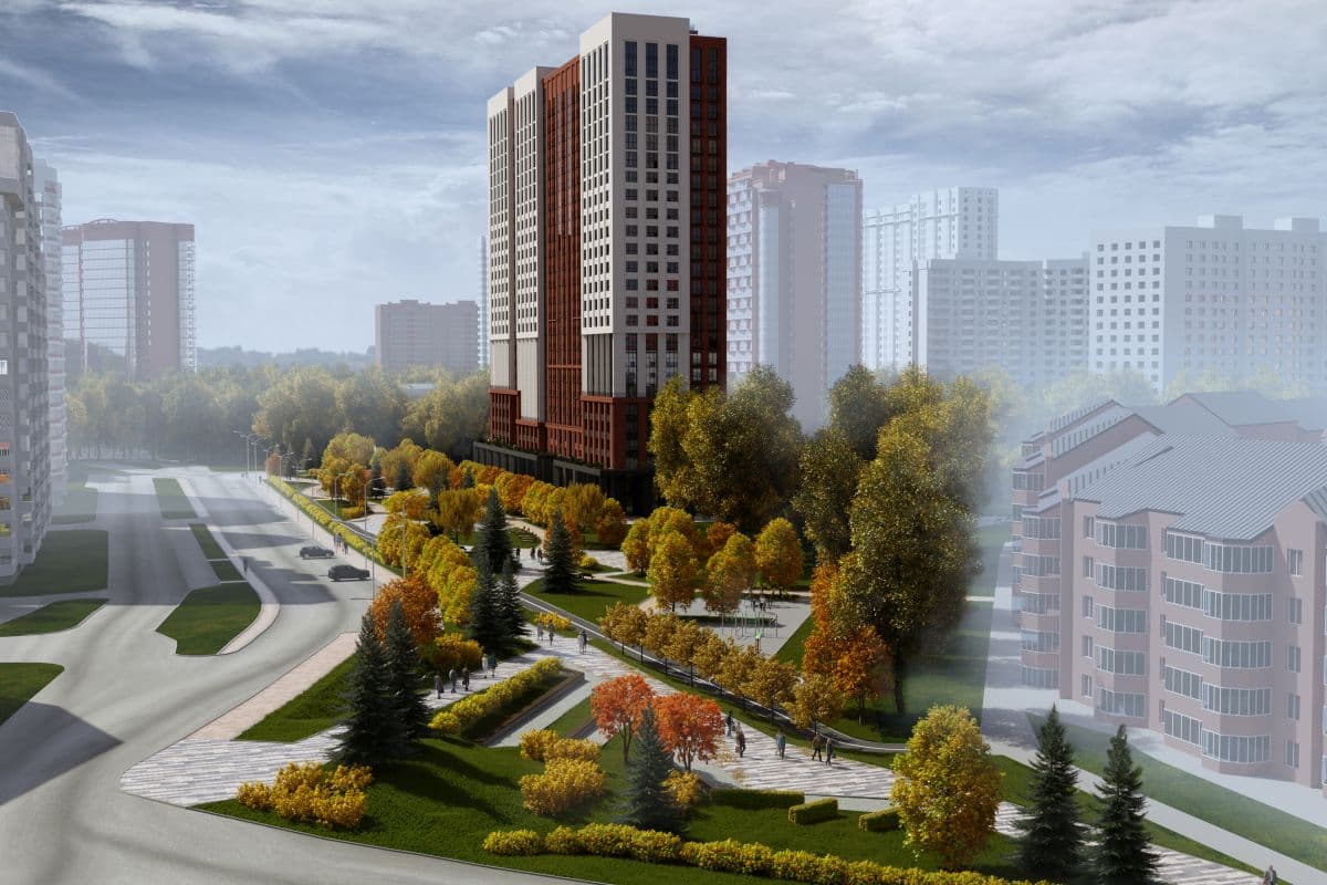 ЖК Тайм Сквер, 1-2 подъезд , 297.3 м² - 3297